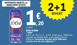 E.Leclerc 1664 Bière blonde offre