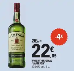 E.Leclerc JAMESON WHISKY ORIGINAL offre