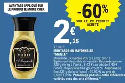 E.Leclerc MAILLE MOUTARDE OU MAYONNAISE offre