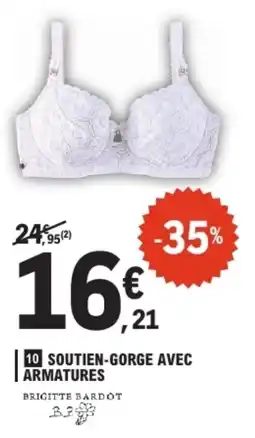 E.Leclerc BRIGITTE BARDOT SOUTIEN-GORGE AVEC ARMATURES offre
