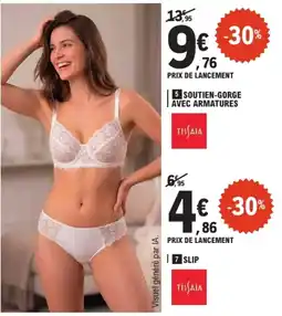 E.Leclerc Tissaia SOUTIEN-GORGE AVEC ARMATURES offre