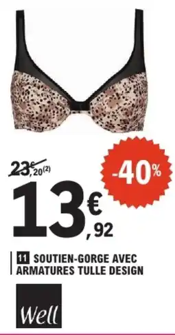 E.Leclerc Soutien-gorge avec armatures tulle design offre