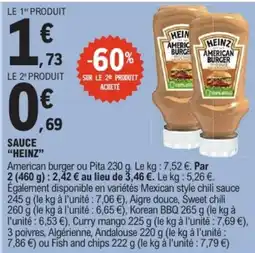 E.Leclerc HEINZ Sauce American Burger offre