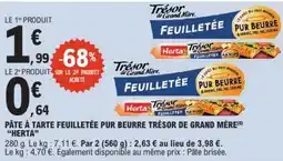 E.Leclerc Herta Pâte à tarte feuilletée pur beurre offre