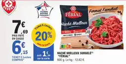 E.Leclerc Férial haché moelleux surgele offre