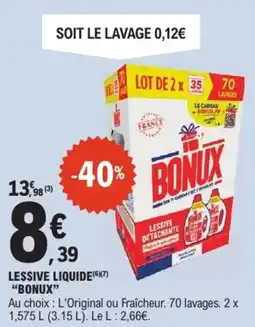 E.Leclerc BONUX Lessive liquide offre