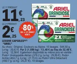 E.Leclerc ARIEL Lessive capsules offre