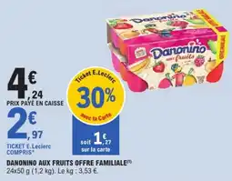 E.Leclerc Danonino aux fruits offre
