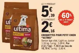 E.Leclerc ultima Croquettes pour petit chien offre