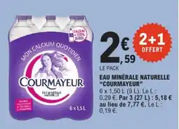 E.Leclerc Courmayeur Eau minérale naturelle offre