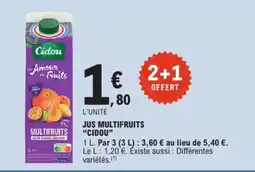 E.Leclerc Cidou Jus Multifruits offre