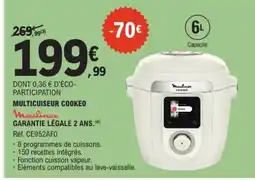 E.Leclerc Moulinex Multicuiseur Cookeo offre