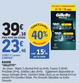 E.Leclerc Gillette RASOIR offre
