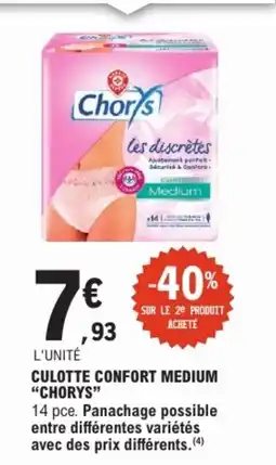 E.Leclerc Chorys Culotte Confort offre