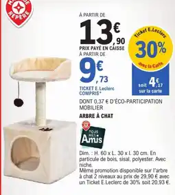E.Leclerc Marque Repère Arbre à chat offre