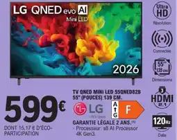 E.Leclerc LG TV QNED MINI LED 55QNE82B offre