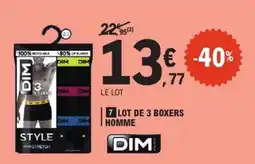 E.Leclerc DIM Boxers Homme offre