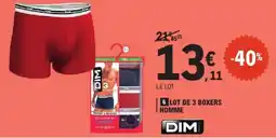 E.Leclerc DIM Boxers Homme offre