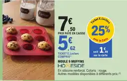 E.Leclerc HOMESIDE MOULE 9 MUFFINS offre