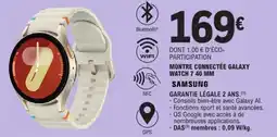 E.Leclerc SAMSUNG MONTRE CONNECTÉE GALAXY WATCH 7 40 MM offre