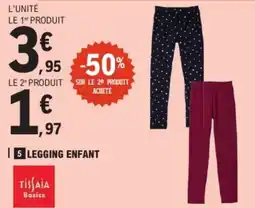 E.Leclerc Tissiaa Basics LEGGING ENFANT offre