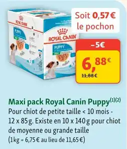Maxi Zoo Royal Canin Puppy offre