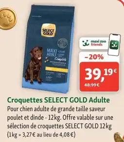 Maxi Zoo SELECT GOLD Croquettes Adulte offre
