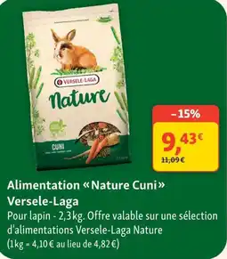 Maxi Zoo VERSELE-LAGA Nature Cuni offre