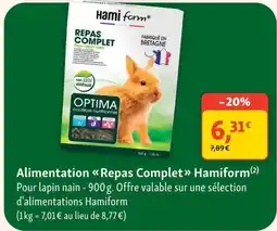 Maxi Zoo Hamiform Repas Complet offre