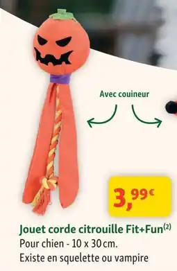 Maxi Zoo Fit+Fun Jouet corde citrouille offre