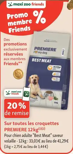 Maxi Zoo PREMIERE Best Meat offre