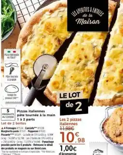 Thiriet Les Aperitifs & de la Maison Pizzas italiennes offre