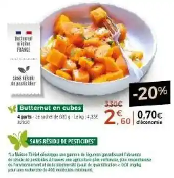 Butternut en cubes