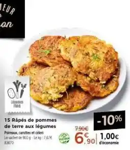 Thiriet Râpés de pommes de terre aux légumes offre