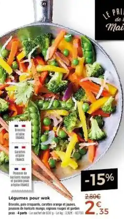 Thiriet Légumes pour wok offre