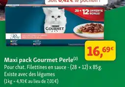 Maxi Zoo Gourmet Perle maxi pack offre