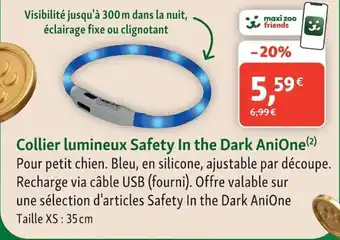 AniOne Collier lumineux Safety In the Dark