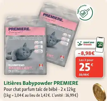 PREMIERE. Litières Babypowder