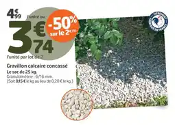 Jardiland Gravillon calcaire concassé offre