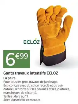 Jardiland ECLOZ Gants travaux intensifs offre