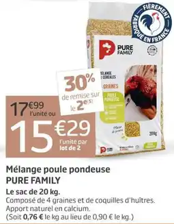 Jardiland PURE FAMILY Mélange poule pondese offre