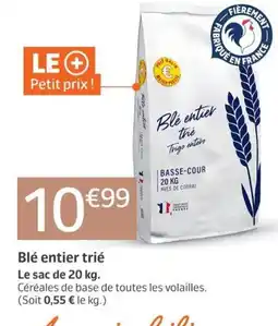 Jardiland Basse-Cour Blé entier trié offre