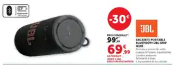 Super U Jbl enceinte portable bluetooth jbl grip noir offre