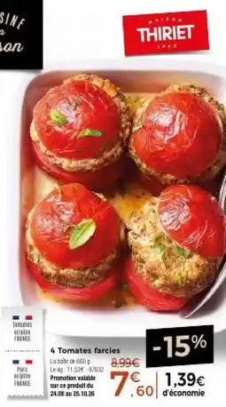 Thiriet THIRIET Tomates farcies offre