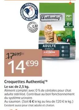 Jardiland Authentiq' Croquettes offre