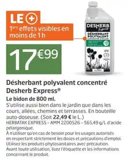 Jardiland Desherb Express offre