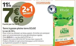 Jardiland ECLOZ Terre à gazon pleine terre offre