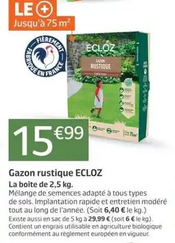 Jardiland ECLOZ Gazon rustique offre