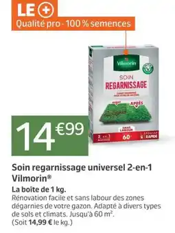 Jardiland Vilmorin Soin regarnissage universel 2-en-1 offre