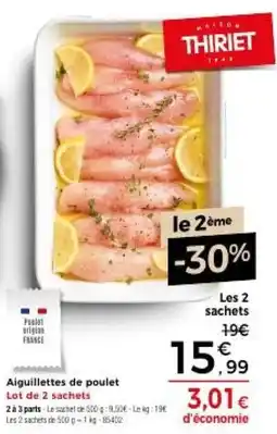 Thiriet THIRIET Aiguillettes de poulet offre